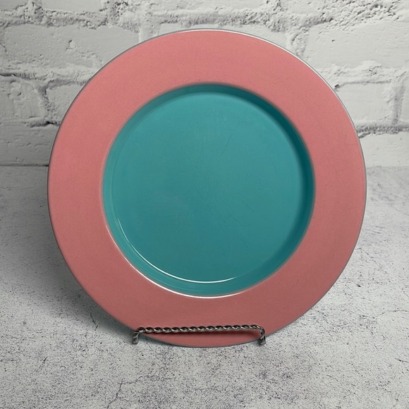 Lindt-Stymeist Other - VINTAGE Lindt-Stymeist Japan 9” Salad Plate Pink and Teal